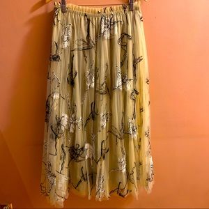 NWOT Geisha Designs Ballerina Tulle maxi skirt size XL